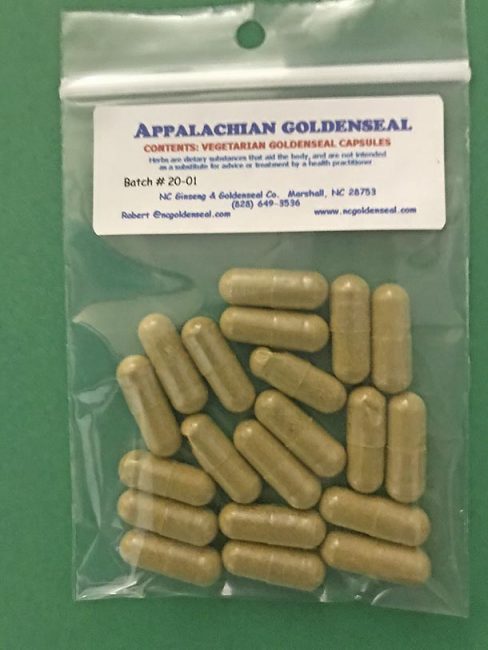 Goldenseal veggie capsules 20